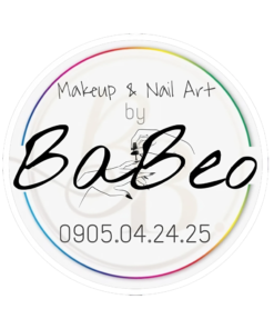 Logo tiệm trang điểm makeup Babeo Phước An