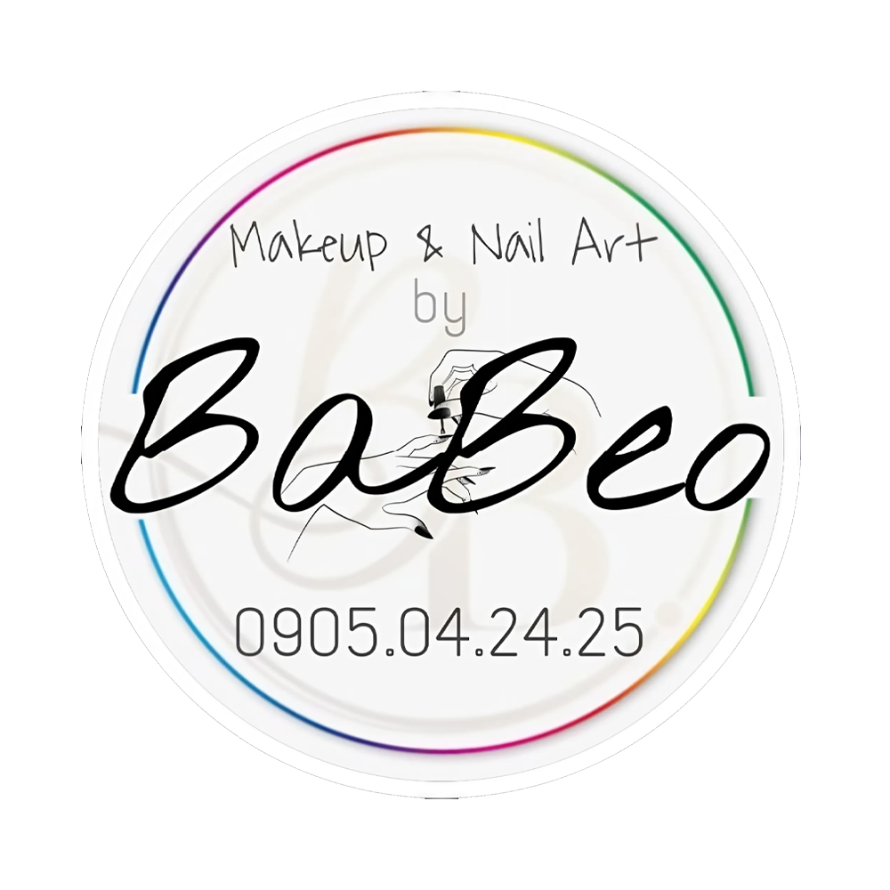 Logo tiệm trang điểm makeup Babeo Phước An
