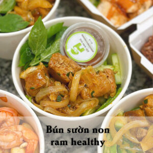 Bún sườn non ram healthy