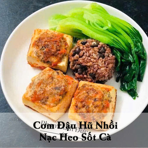 Cơm Đậu hủ Nhồ Nạc Heo Sốt Cà