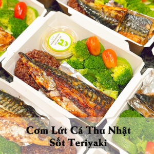 Cơm Lứt Cá Thu Nhật Sốt Teriyaki