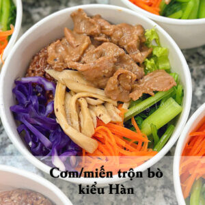 Cơm hoặc miến trộn bò kiểu Hàn