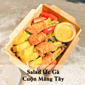 Salad Ức Gà Cuộn Măng Tây