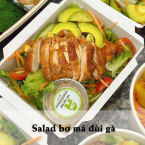 Salad bơ má đùi gà